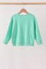 Mint Santa Sequin Mom&me Top