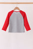 Gray Santa Sequin Top