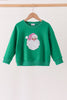 Green Santa Sequin Mom&me Top