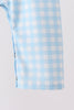 Blue Candy Cane Embroidery Gingham JonJon