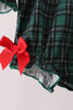 Forest Plaid Smocked Bow Bubble