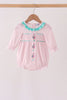 Pink Nutcracker Smocked Ruffle Bubble