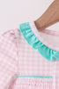 Pink Nutcracker Smocked Ruffle Bubble