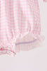 Pink Nutcracker Smocked Ruffle Bubble