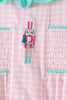 Pink Nutcracker Smocked Ruffle Pants Set