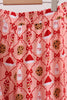 Pink Candy Cane Bow Ruffle Bamboo Mom&me Pajama Set