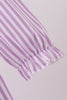 Purple Stripe Frozen Embroidery Dress