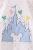 Pink Castle Applique Ruffle Bubble