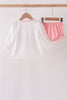 Pink Castle Applique Bloomer Set