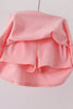 Pink Castle Applique Ruffle Skorts Set