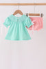 Green Character Smocked Bloomer Set