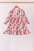 Pink Bow Ruffle Bamboo Dress
