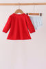 Red Reindeer French Knot Bloomer Set