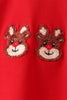 Red Reindeer French Knot Pants Set