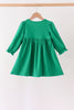 Green Reindeer French Knot Dress