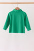 Green Reindeer French Knot Top