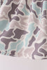 Hunting Deer Embroidery Ruffle Pants Set