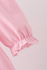 Pink Christmas Embroidery Dress