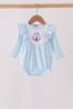 Blue Castle Embroidery Ruffle Bubble
