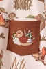 Brown Duck Embroidery Romper