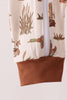 Brown Duck Embroidery Romper