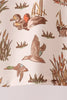 Brown Duck Embroidery Ruffle Pants Set