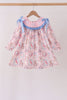 Pink Character Bow Embroidery Dress