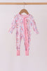 Pink Character Ruffle Bamboo Romper