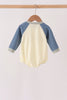 Navy&yellow farm embroidery bubble