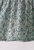 Green Farm Floral Embroidery Ruffle Pants Set