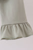 Green Farm Floral Embroidery Ruffle Pants Set