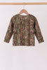 Camouflage Moose Embroidery Top