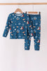 Navy Nativity Bamboo Pants Set