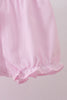 Pink stripe bunny bow embroidery bloomer set