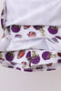 Purple active football print skort set