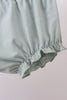 Sage strawberry embroidery ruffle gingham bloomer set