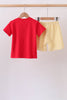 Red School bus Applique Set
