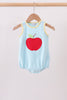 Blue Apple Embroidery Bubble