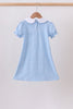 Blue Apple Smocked Dress