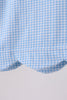 Blue Apple Scalloped Dress