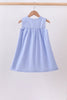Blue Sailboat Embroidered Dress