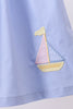 Blue Sailboat Embroidered Bloomer Set