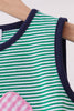 Green Ball Applique Dress