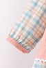 Pumpkin Jacquard embroidery plaid bloomer set