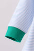 Green duck embroidery stripe bubble