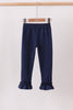 Navy ruffle pants