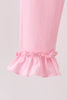 Pink ruffle pants