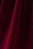 Maroon velvet ruffle dress