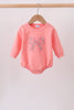 Pink Floral Bow Embroidery Bubble