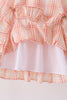 Pink plaid ruffle dress